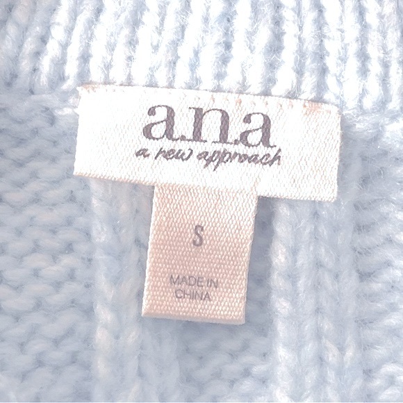 a.n.a Womens Crew Neck Long Sleeve Pullover Sweater Blue Size Small Like New - Picture 5 of 8